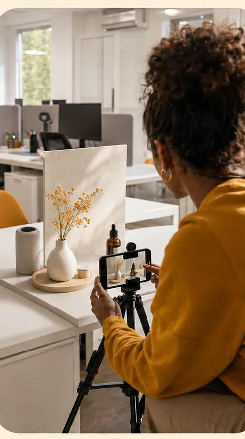 Préparation d’une photographie de produit