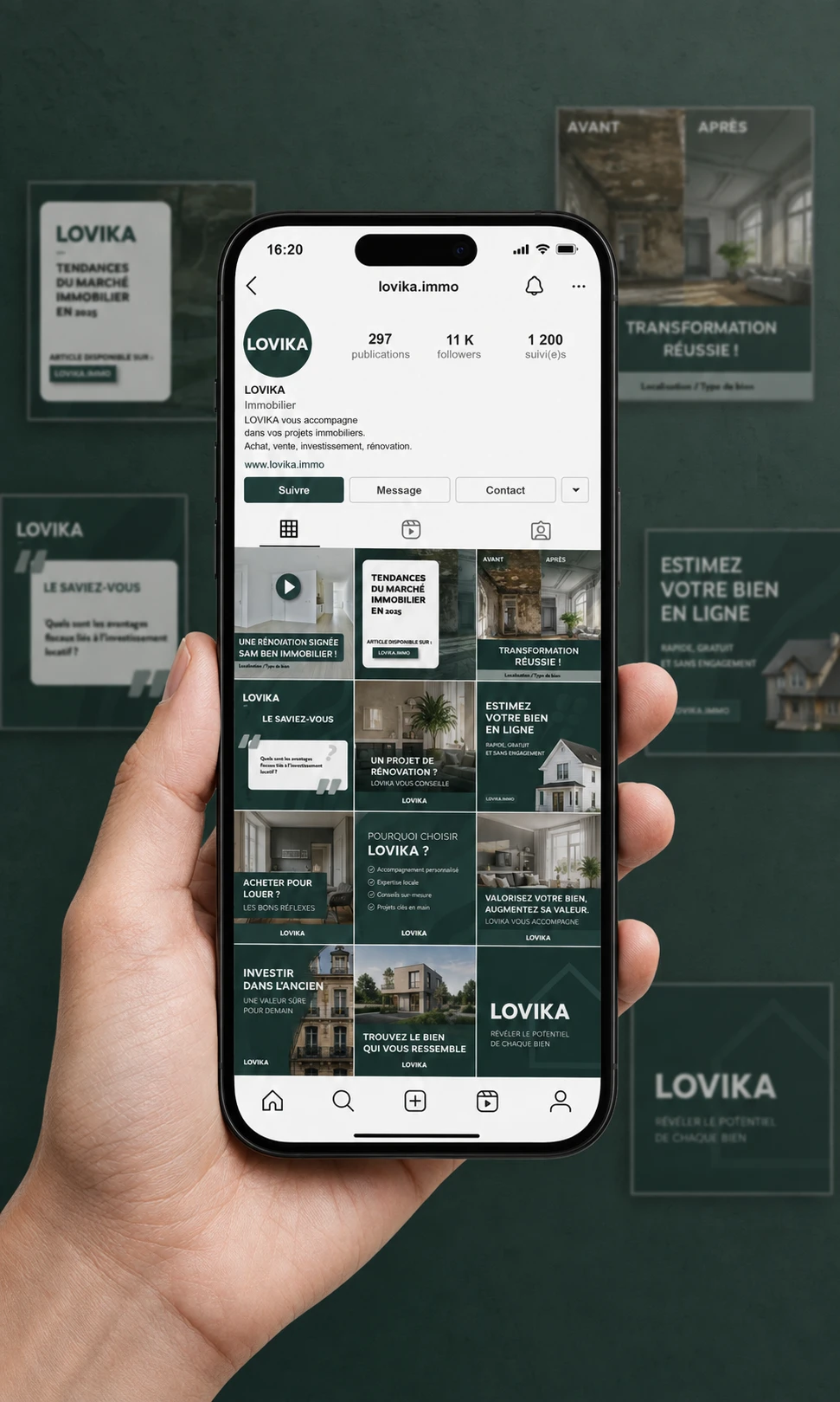 Ligne éditoriale Instagram · Lovika