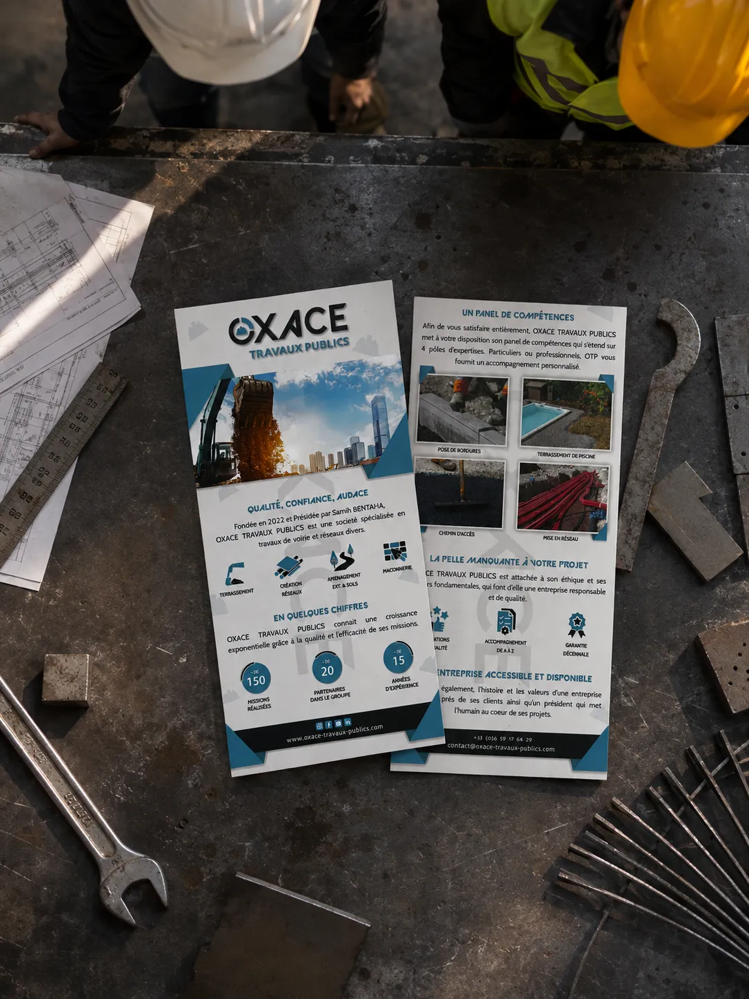 Flyer · Oxace Travaux Publics