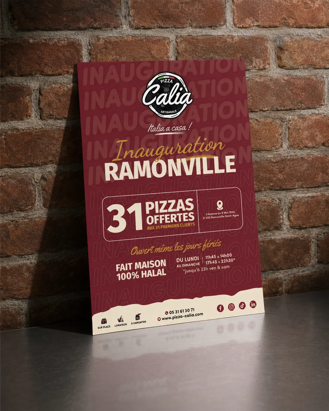 Affiche · Pizza Calia